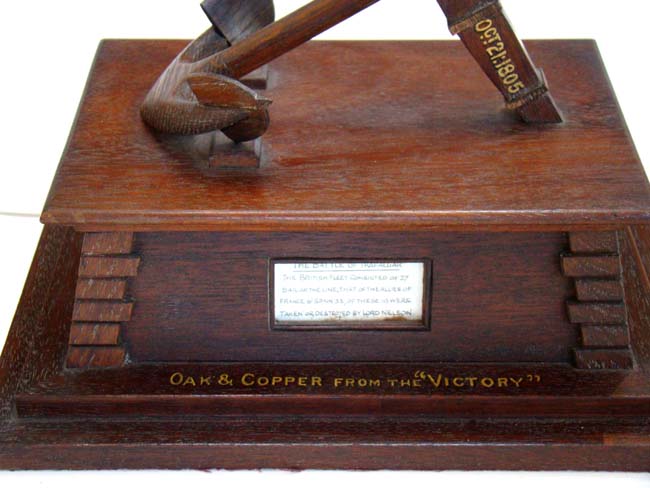 A large Relic made from Wood and Copper taken from Admiral Nelson's Flagship VICTORY — image 5